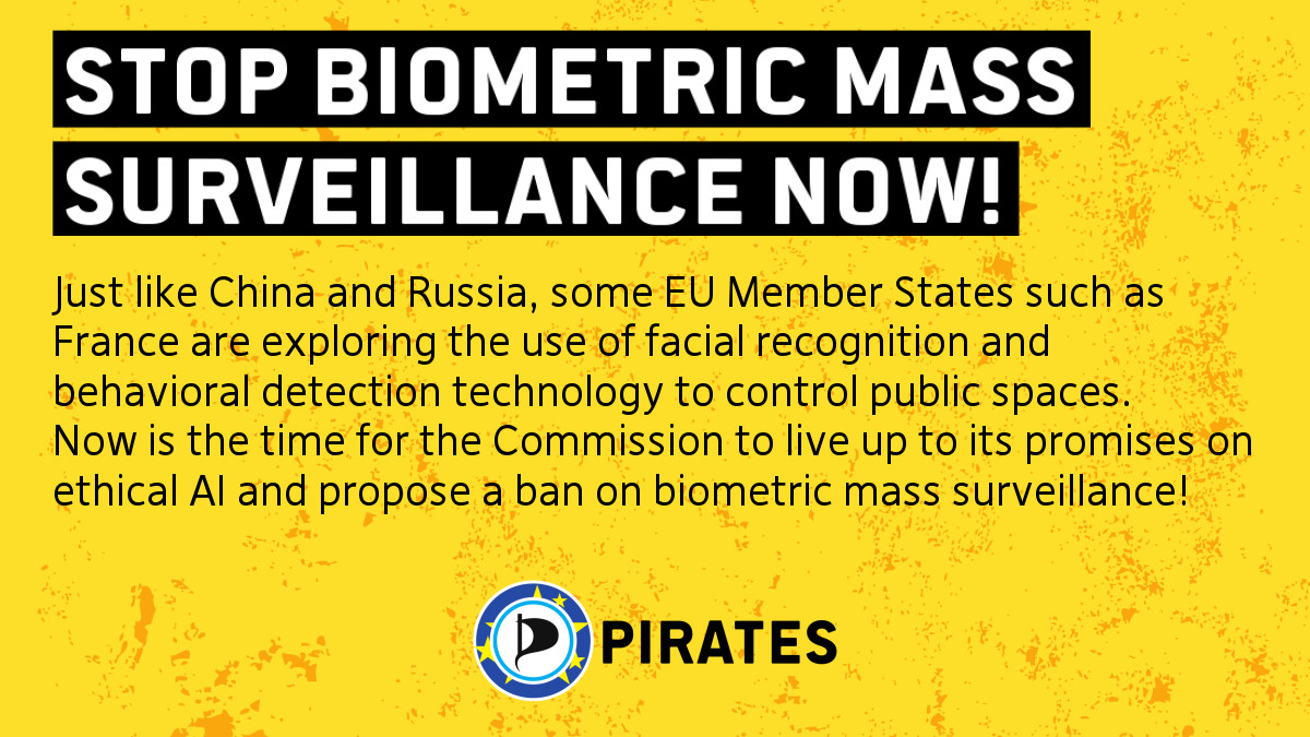 Stop biometric mass surveillance now! Patrick Breyer